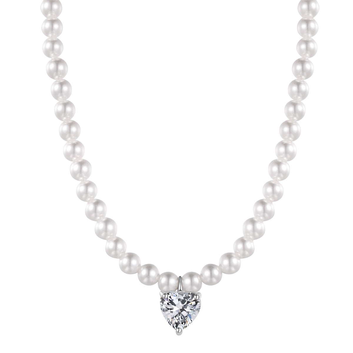 PEARLY HEART NECKLACE