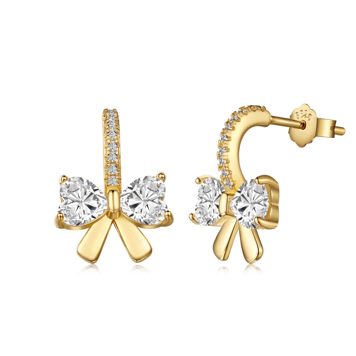 18K BOW STUDS