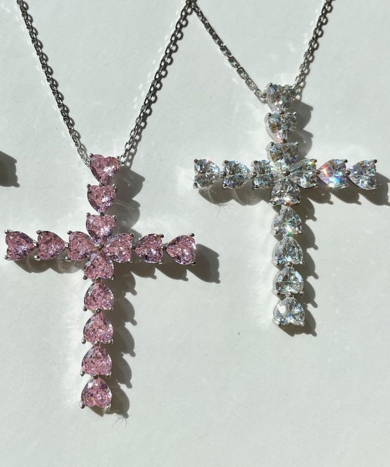 KINGDOM OF HEARTS CROSS NECKLACE