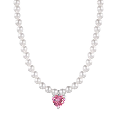 PEARLY HEART NECKLACE